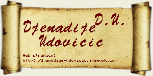 Đenadije Udovičić vizit kartica